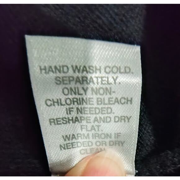 J. Jill Black Wrap Front Long Sleeve Sweater, Black, Sz S, NWT - Picture 7 of 7